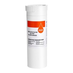 6mo Fridge Water Filter, Removes Chlorine & Odor, 200gal