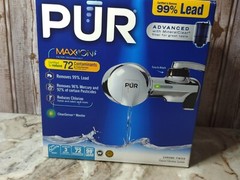 Faucet Mount Water Filter PUR Maxion Advanced 72 Contaminants Chrome