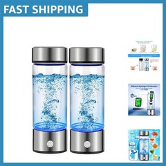 Anti-Aging Hydrogen Water Bottles – 2 Pack Portable Cups for All-Day Hydration
