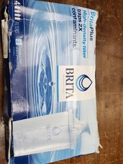 Brita Plus Water Filters for Water Pitchers, Traps 2X Contaminants, 4 Pack
