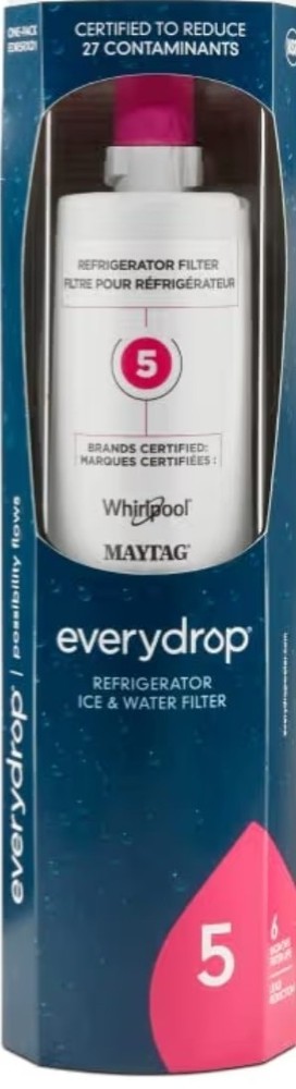 everydrop® by Whirlpool Ice and Water Refrigerator Filter 5, EDR5RXD1, Single-PK