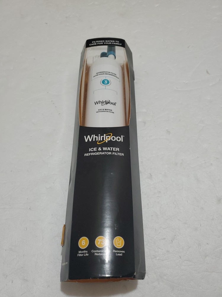 Whirlpool Ice & Water Refrigerator Filter 3 OEM WHR3RXD1 For P1WB2 P1WB2L