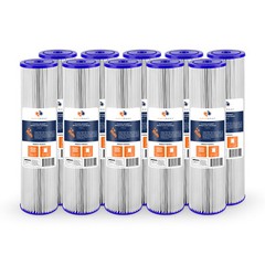 10PK of Big Blue 5µm Pleated Washable Sediment Water Filter 20″x4.5″ by Aquaboon