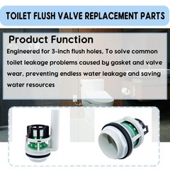 Toilet Flush Valve Replacement Kit Fits Toto THU Series 3 Inch Flush Hole