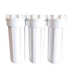 White Filter Housing for Reverse Osmosis 10″ x 2.5″ Pentek 3Pk Part # 158125