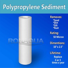 10″ Clear Standard Whole House Water Filter System 4 Sediment 50 Micron Filters