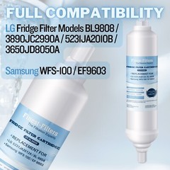 Fridge Water Filter Compatible with LG BL9808 / 3890JC2990A / 5231JA2010B Filter