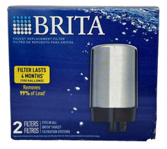 Brita 36312 Water Filter for Brita – Silver Chrome 2 Pack