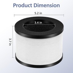 2 Pack TZ-K1 Replacement Filter Compatible with FreAire KN6391, Compatible wi…