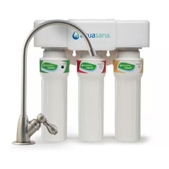 3-Stage Max Flow under Counter Water Filtration System with Faucet in Brushed Ni