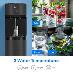 Brio 500 Series 4-Stage UF Black Stainless Bottleless Water Cooler