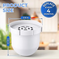 1 Pack Upgraded Water Pitcher Filter with Clearly Filtered No. 1 Filtered Wat