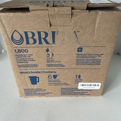 Brita metro water filter pitcher With Smart Light Indicator Red Clear New Open
