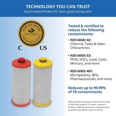 Replacement Filter Cartridges | Fit Claryum 2-Stage Under Sink Water Filter |…