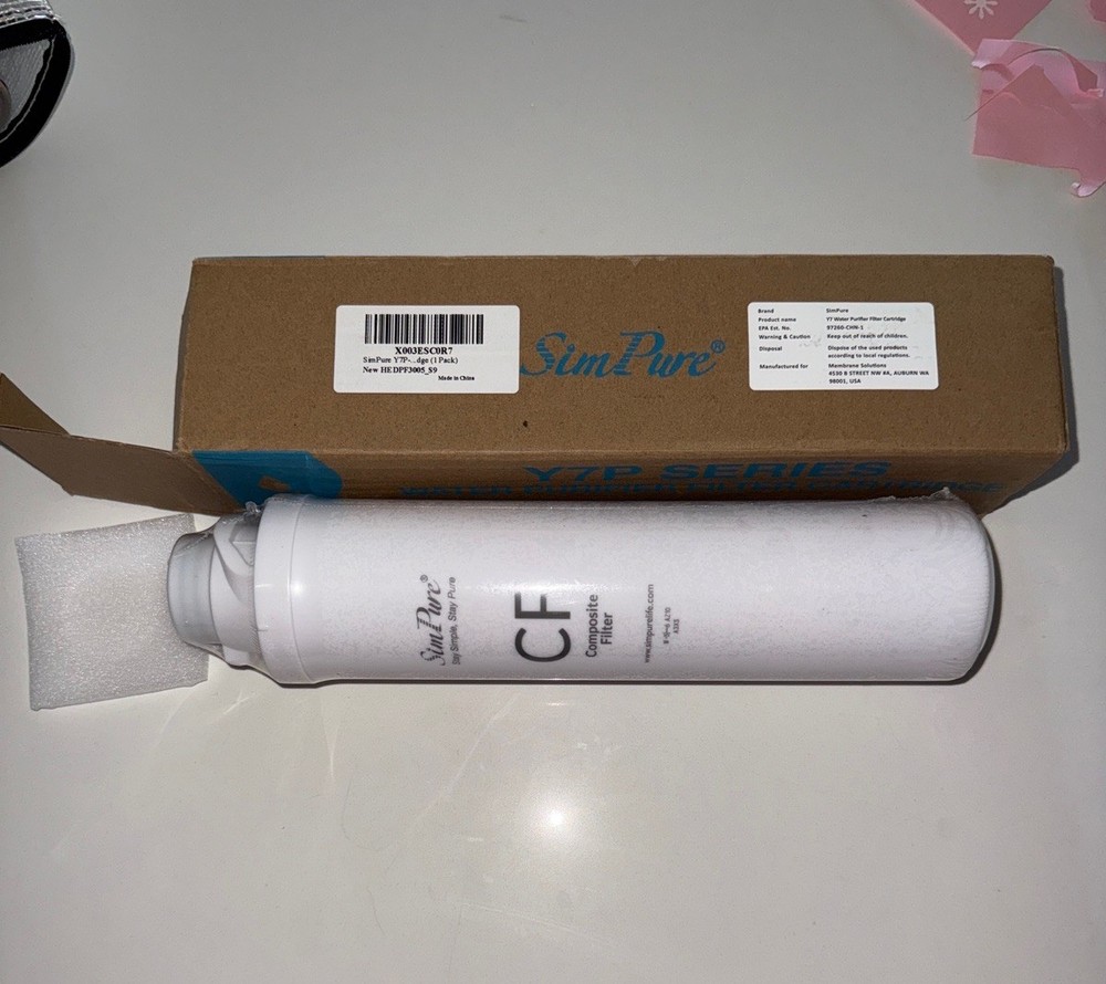 Original SimPure Y7/Y7P Series CF Filter Replacement Cartridge for SimPure Y7,