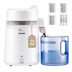 VEVOR Water Distiller 6L 900W Stainless Steel White