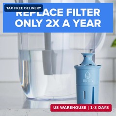 Brita Elite Water Filter Replacement for Pitchers and Dispensers, BPA-Free, Redu