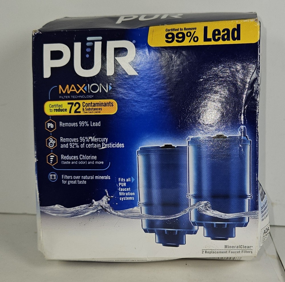 PUR Maxion RF-9999 Replacement Faucet Water Filter Pack of 2- Damaged Box