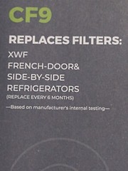 Crystala Filters 5 Pack Replaces Filters XWF, French Door & Side-by-side CF9 New