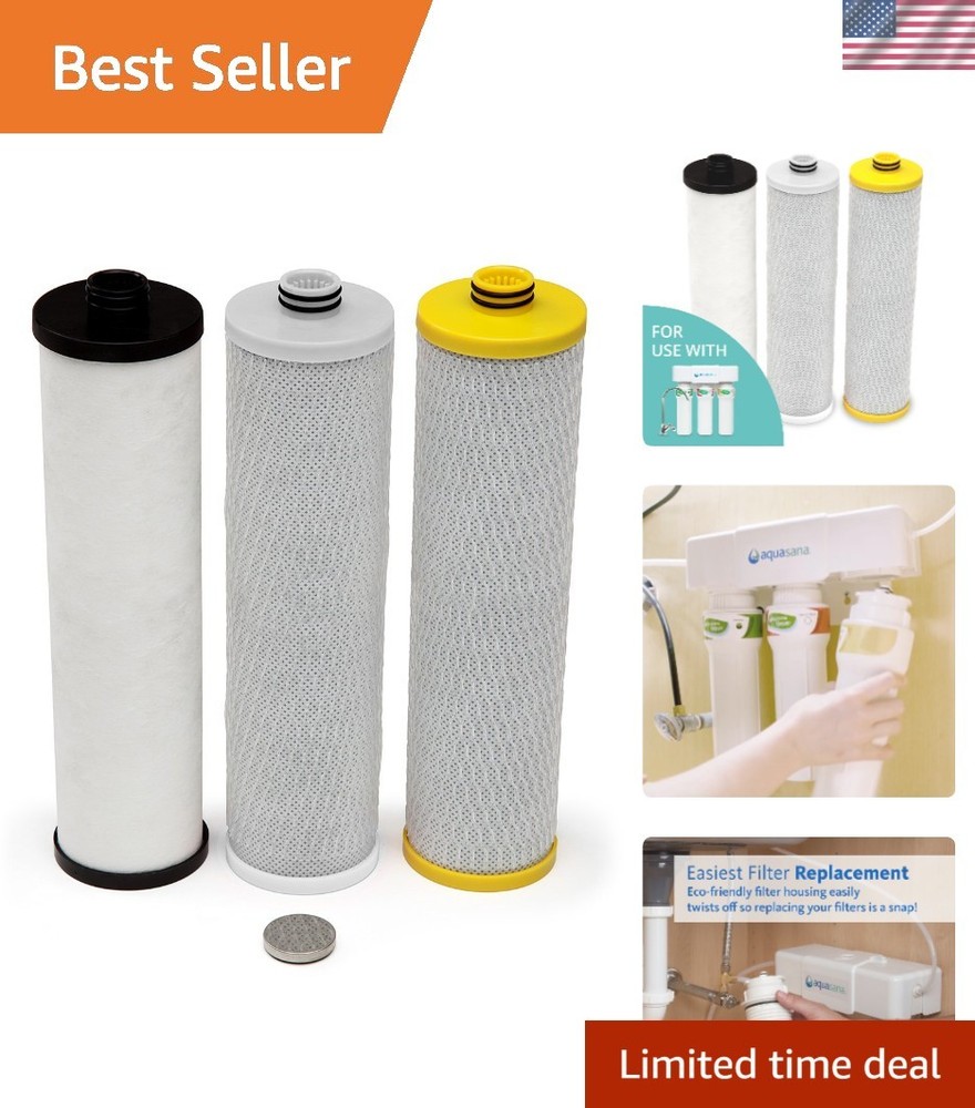 Genuine 3-Stage Claryum Replacement Filters – Removes 99% of Contaminants