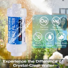 Inline Sediment Anti-Scale Filter Reusable 3/4″ GHT Water Hose Filter for Washin