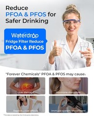 Waterdrop Refrigerator Water Filter, Replacement for LG® LT700P®, Pack of 3
