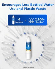 3 Pack Refrigerator Water Filter Compatible with Multiple Samsung Models
