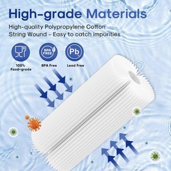NEW ICEPURE 4 Pack 5 Micron 10″ x 4.5″ Whole House Water Filter, PPL10BB, SEALED