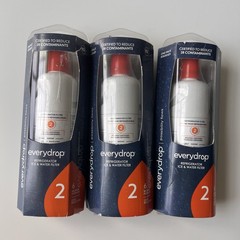 Lot of 3 EVERYDROP # 2 Refrigerator Ice & Water Filter ΕDR2RXD1 every drop
