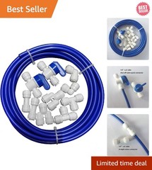 1/4 Inch O.D. 10 Meters RO Tubing with Quick Connectors – Leak-Free Water System