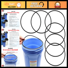 Replacement O-Rings 151122 for Pentair Big Blue Water Filters – Buna-N (6 Pack)