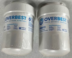 Lot Of 2 OVERBEST Water Filter OB6013 Refrigerator Filters Replacements Purify