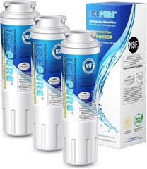 3 Pk Icepure RWF0900A Refrigerator Water Filters For Whirlpool EDR4RXD1 UKF8001