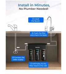Waterdrop TSB-10-CM Under Sink Water Filter System Reduce Chloramine