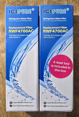 RWF4700AC Water Filter Fit for LT1000P, ADQ747935, LMXS28626D, LT1000PC 2PACK