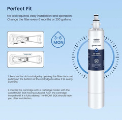 Glacier Fresh GF-009X Ice & Water Refrigerator Filter Replacement New