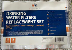 Aquaboon 6pk 1 Mic 10″ Sediment Water Filters for Any Standard RO Unit