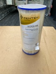 Whole House Pleated Sediment Water Filters (Qty 2) Pentek ECP20-BB 20 Micron