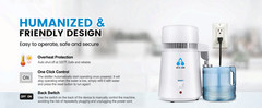 1 Gallon Water Distiller, 750W 4L Countertop Distilled Water Machine for Home