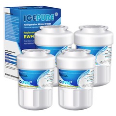 ICEPURE MWF Refrigerator Water Filter Compatible for GE MWF, MWFINT, MWFA, 4PACK