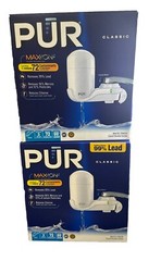 PUR FM3333B Classic Faucet Filtration System WHITE And CHROME Lot Of 2