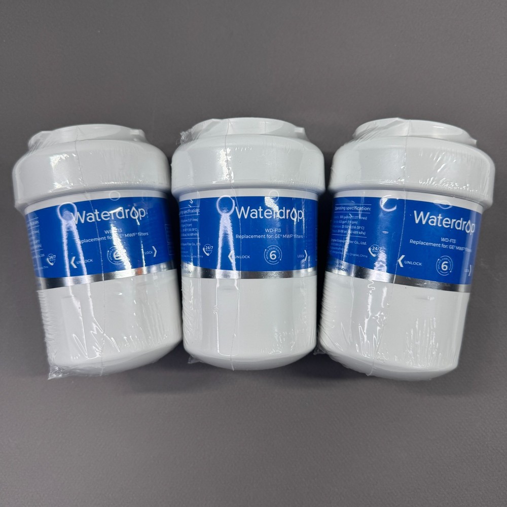 Waterdrop WD-F13 Refrigerator Water Filter Replacement for GE MWF 3 Filters NEW