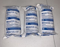 Brita White 3 Pk Water Pitcher Standard Replacement Filters Sealed New No Box!!
