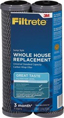 Compact Filtrete Water Filter Housing Set – Removes Impurities, 2 Count