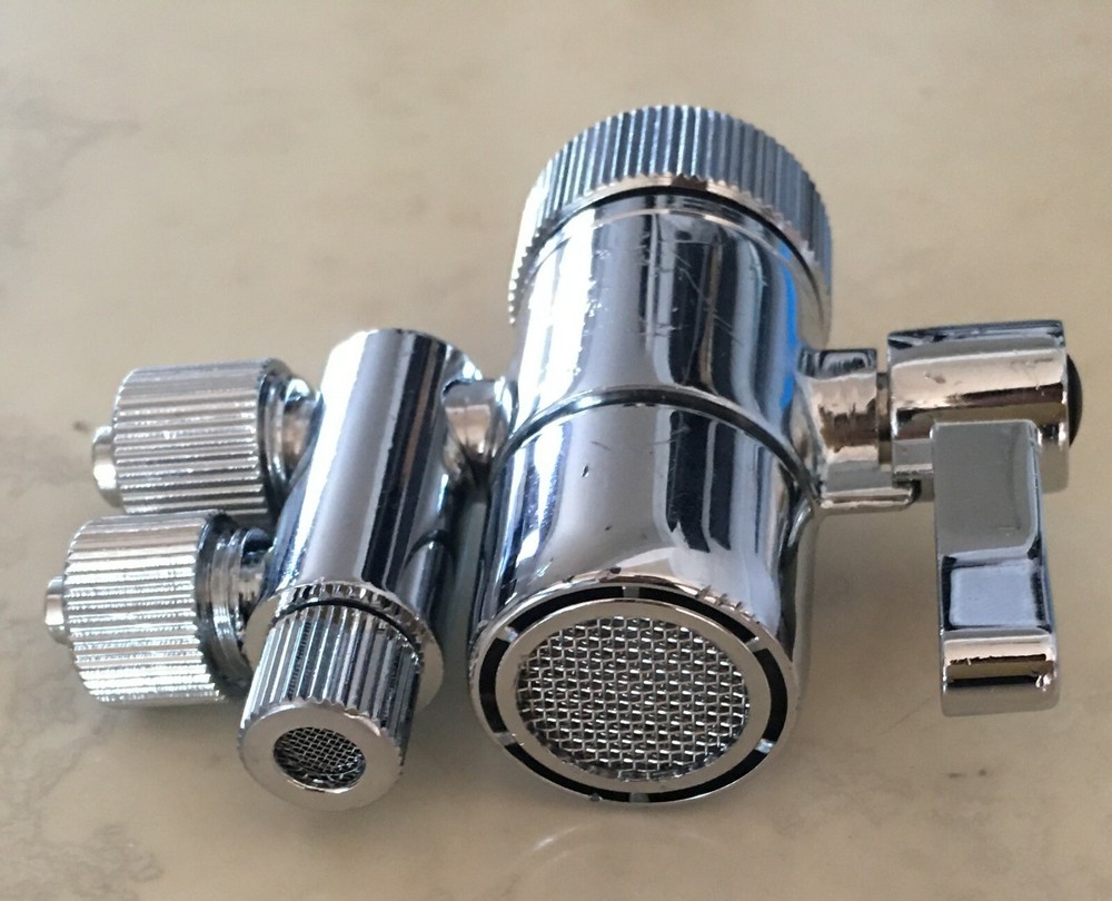 two way Faucet Diverter Valve for 3/8″ in & 2.5/8″ out FOR eSpring Amway NEW