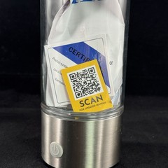 Hydrogen Water Bottle Generator Ionizer 420ML 14 oz Glass Rechargeable Portable