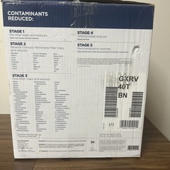 NEW GE GXRV40TBN 5 Stage Reverse Osmosis Water Filtration System Open Box