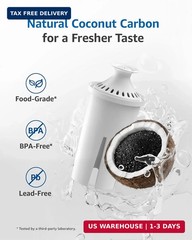 FilterLogic PF06 Pitcher Water Filter, Replacement for Brita® Classic 35557, OB0