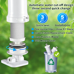 Replace Cartridge remove chlorine odors heavy metals for CW-CF filter(2-pcs)