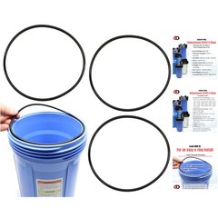 Pack of 3 NSF Certified Buna-N O-Rings for Pentair/Pentek Big Blue Filters